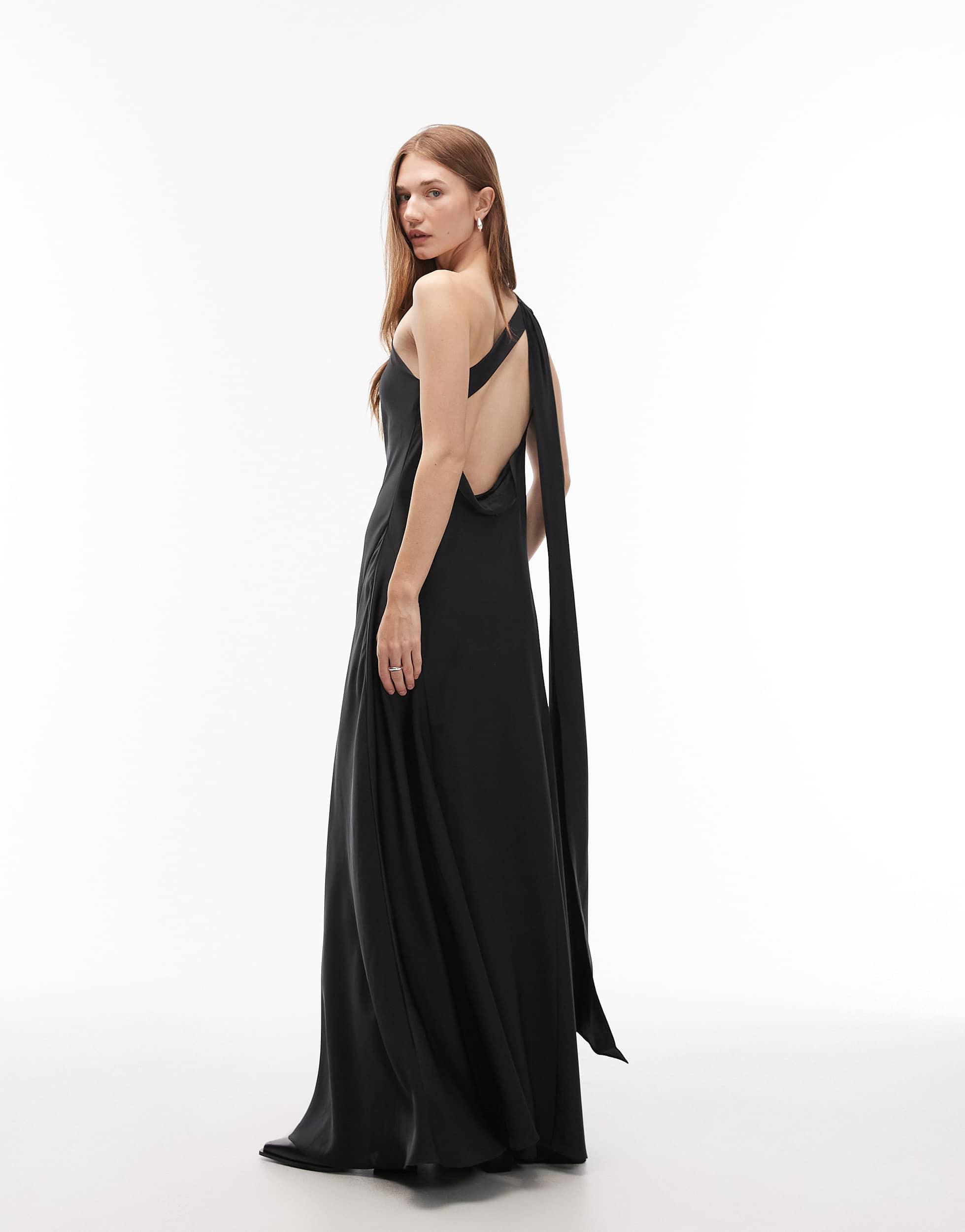 chinese dress ladies Generation Love Monica Satin Maxi Dress – Bluefly main image 0