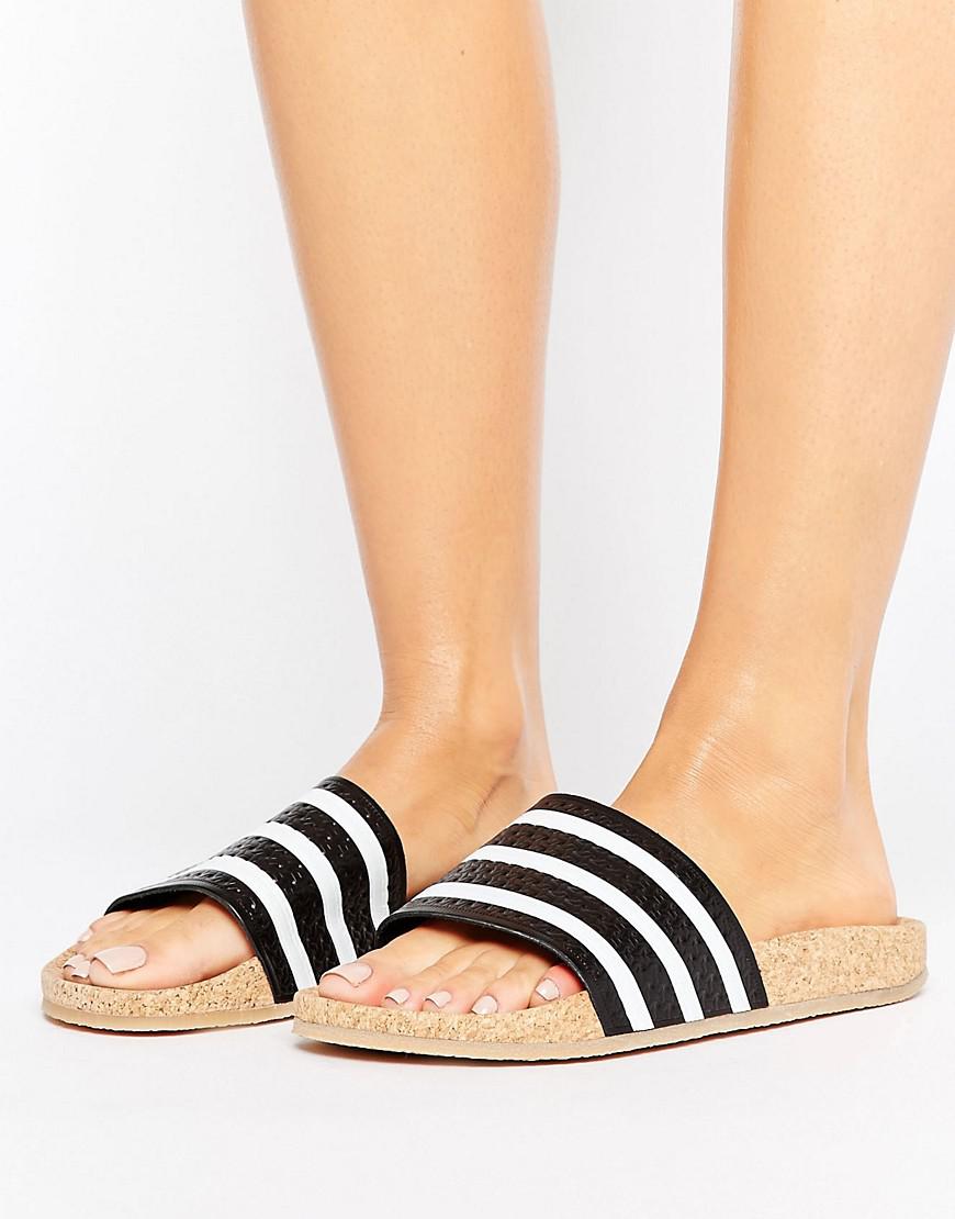 adidas originals cork adilette slider sandals
