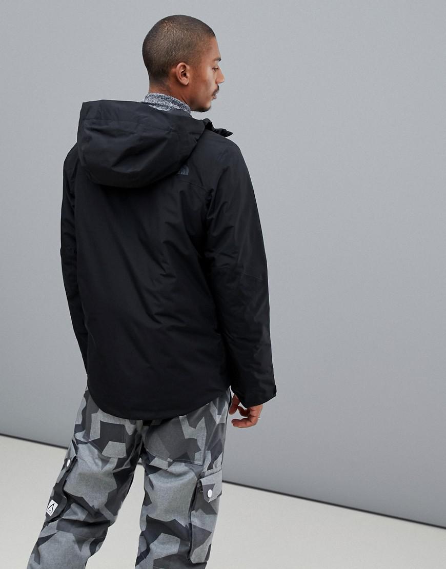 north face descendit jacket black