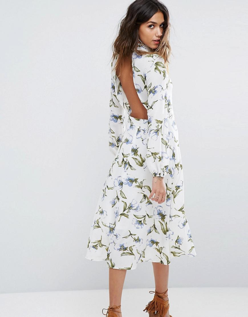 midi dress open back