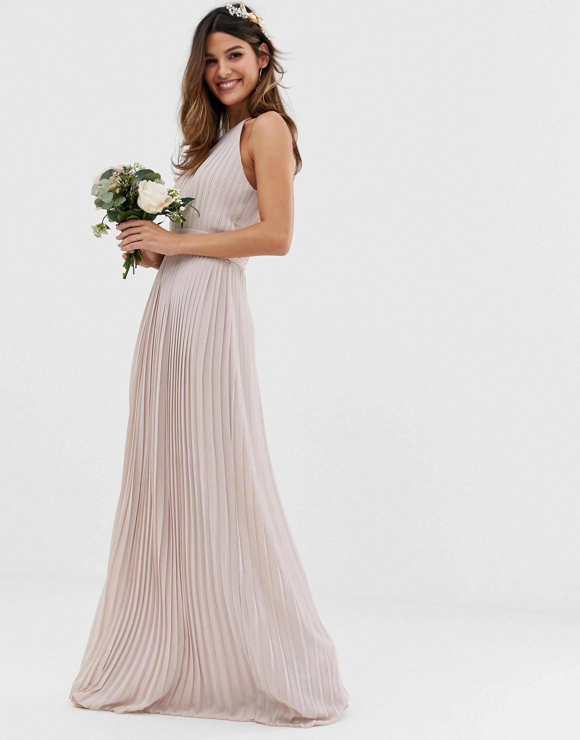 Tfnc High Neck Maxi Bridesmaid Dress 