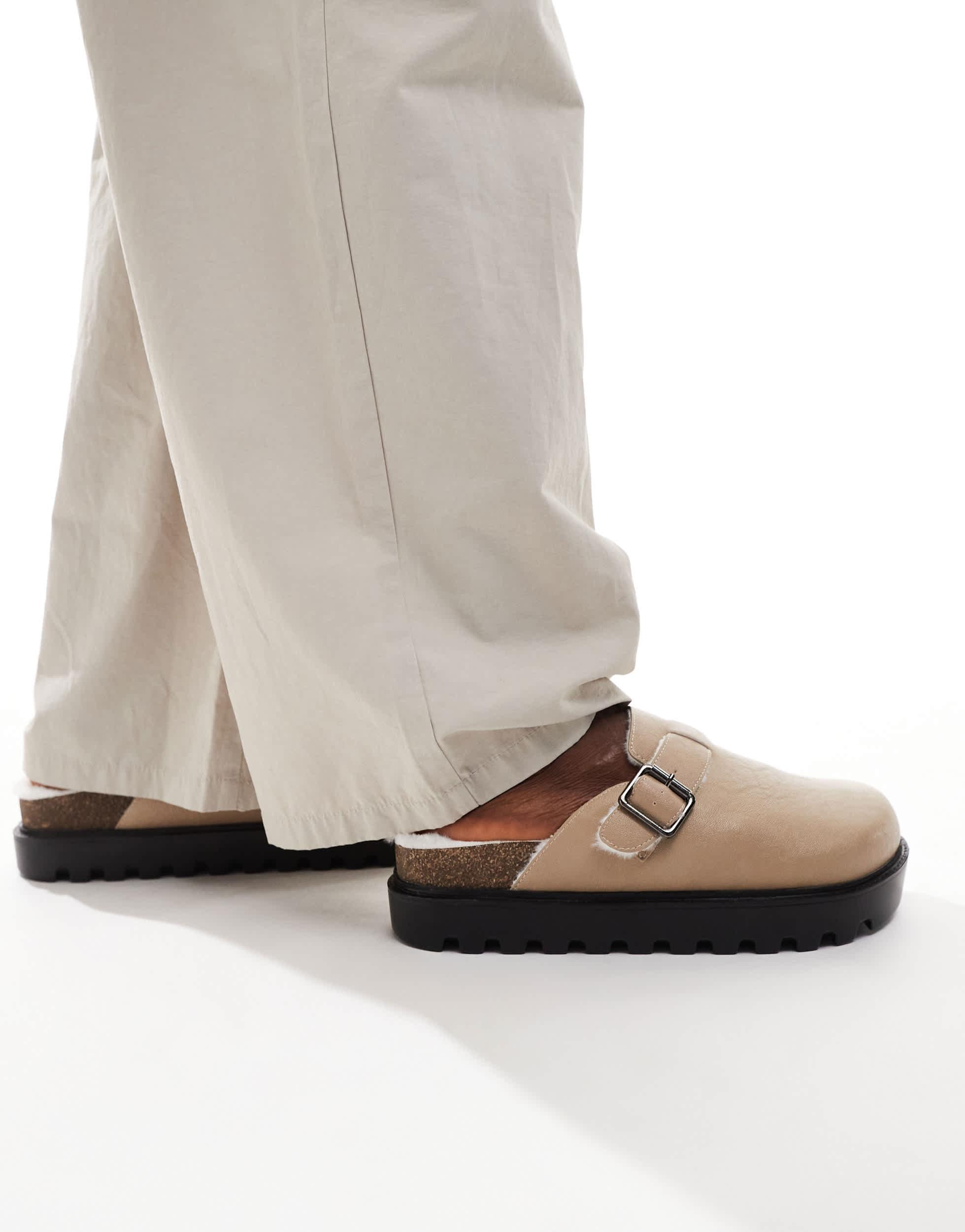 Mule Slippers Mens Ugg Slippers Asos ASOS DESIGN Mule Slippers In