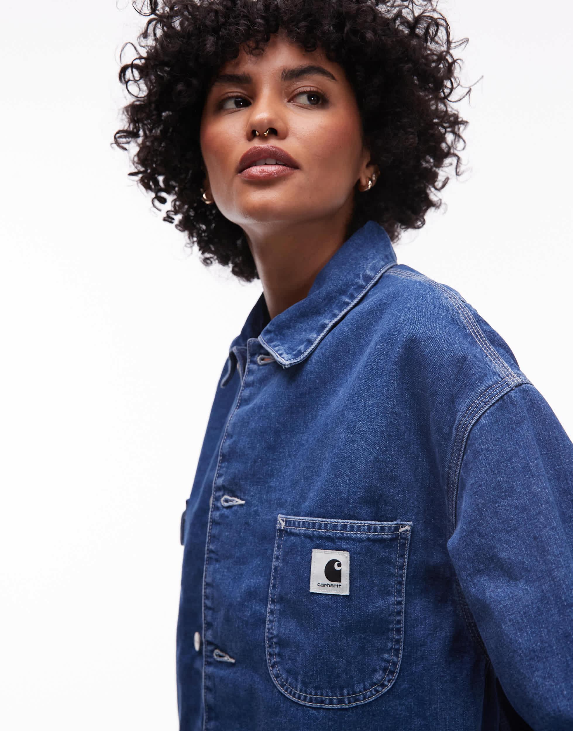 Carhartt Og Michigan Denim Jacket in Blue | Lyst