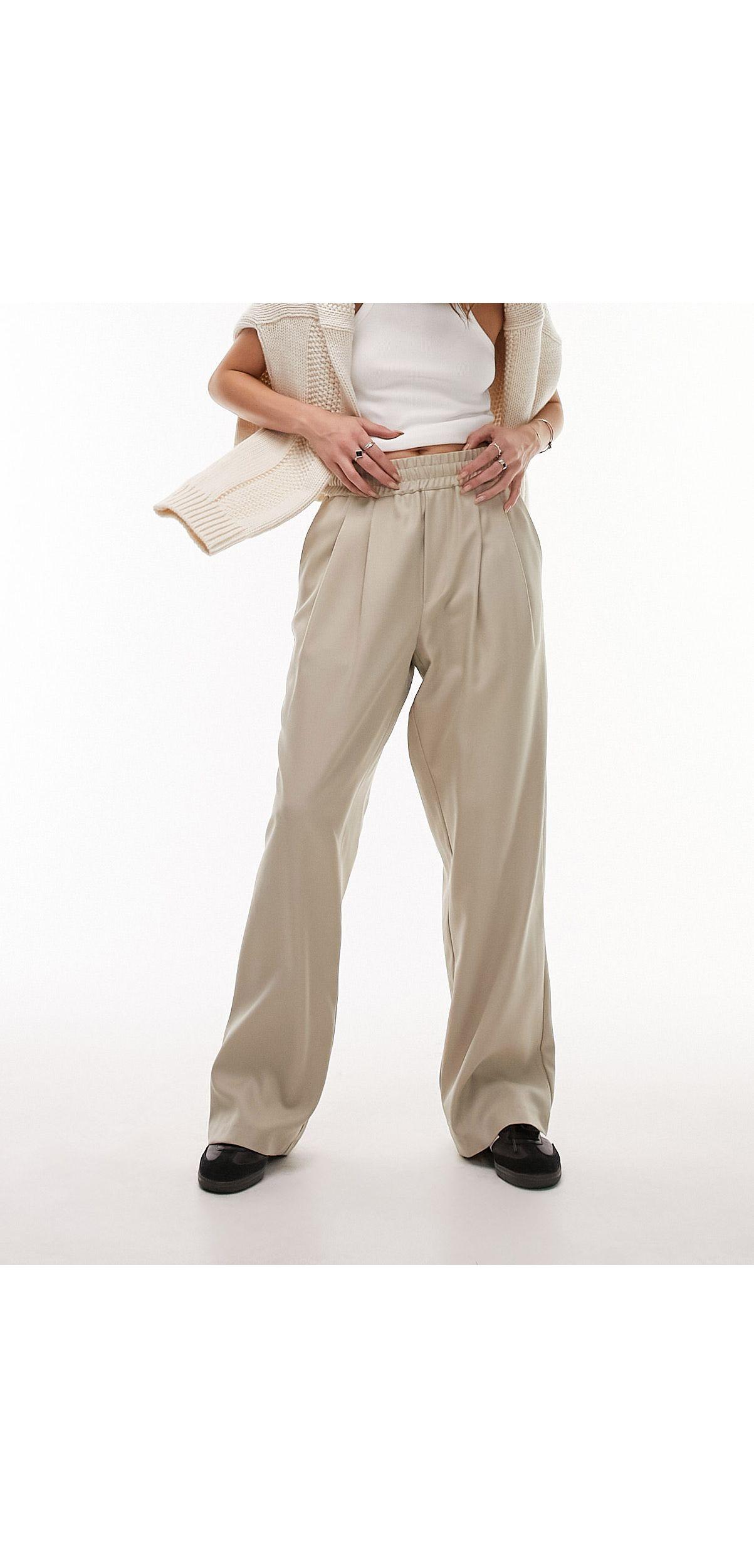 TOPSHOP Straight Leg Smart Sweatpants in White Lyst