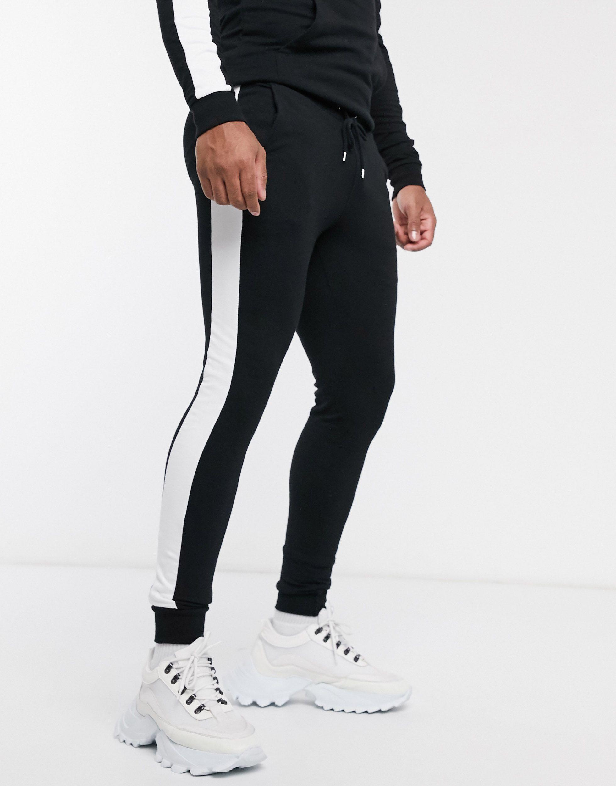 super skinny track pants