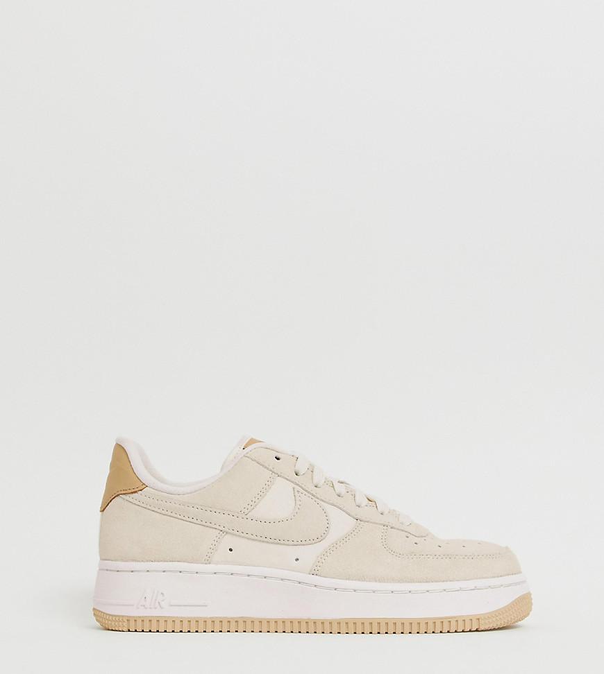 paper Status Do Nike Air Force 1'07 Sneakers In Off White Suede | Lyst