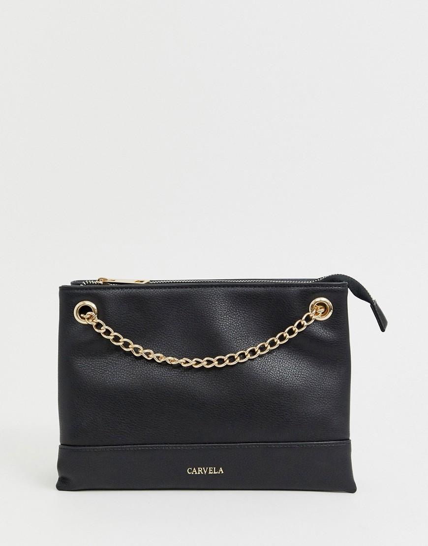 carvela cross body bag black