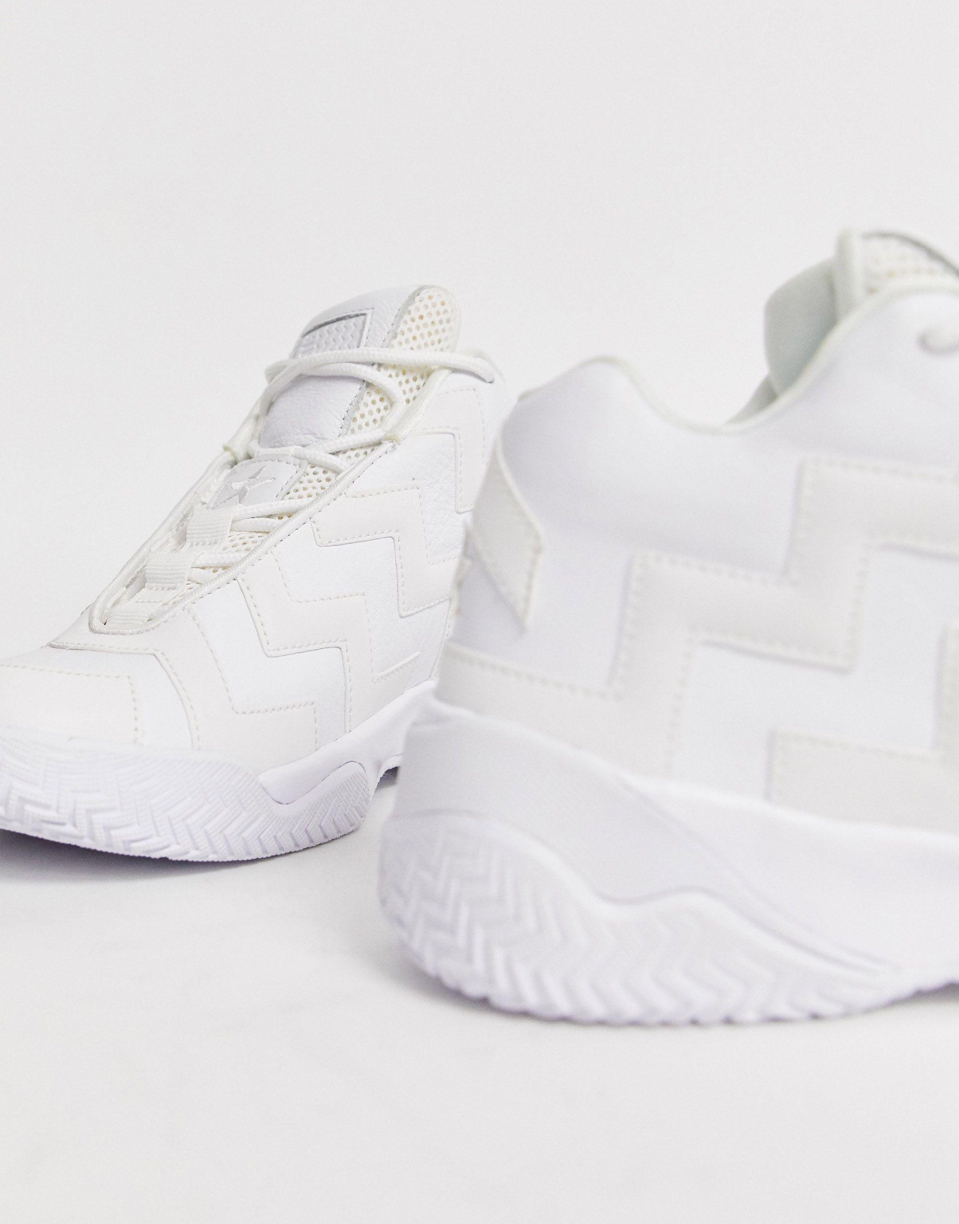 triple white converse