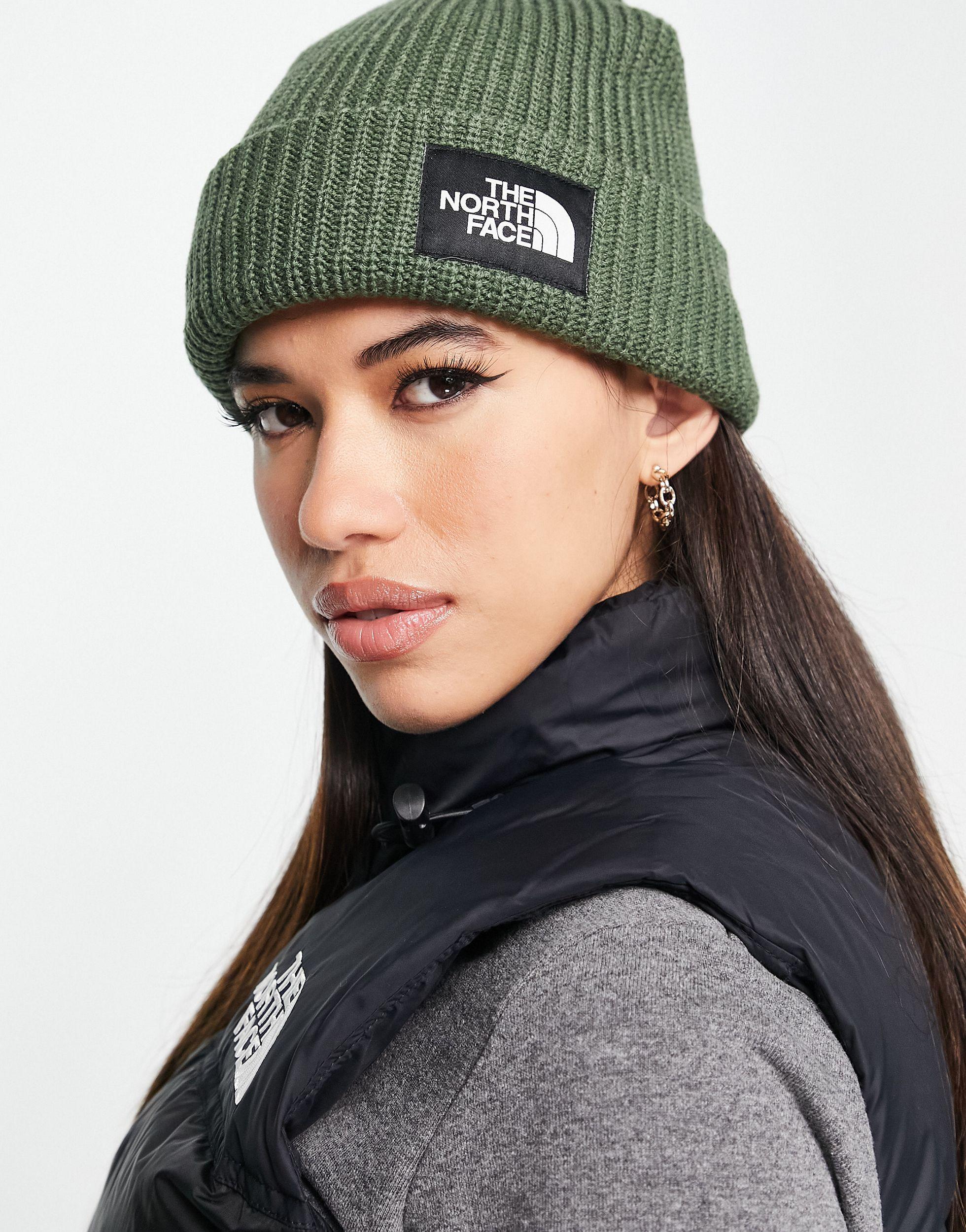 The North Face Salty Lined Beanie in Green | Lyst UK