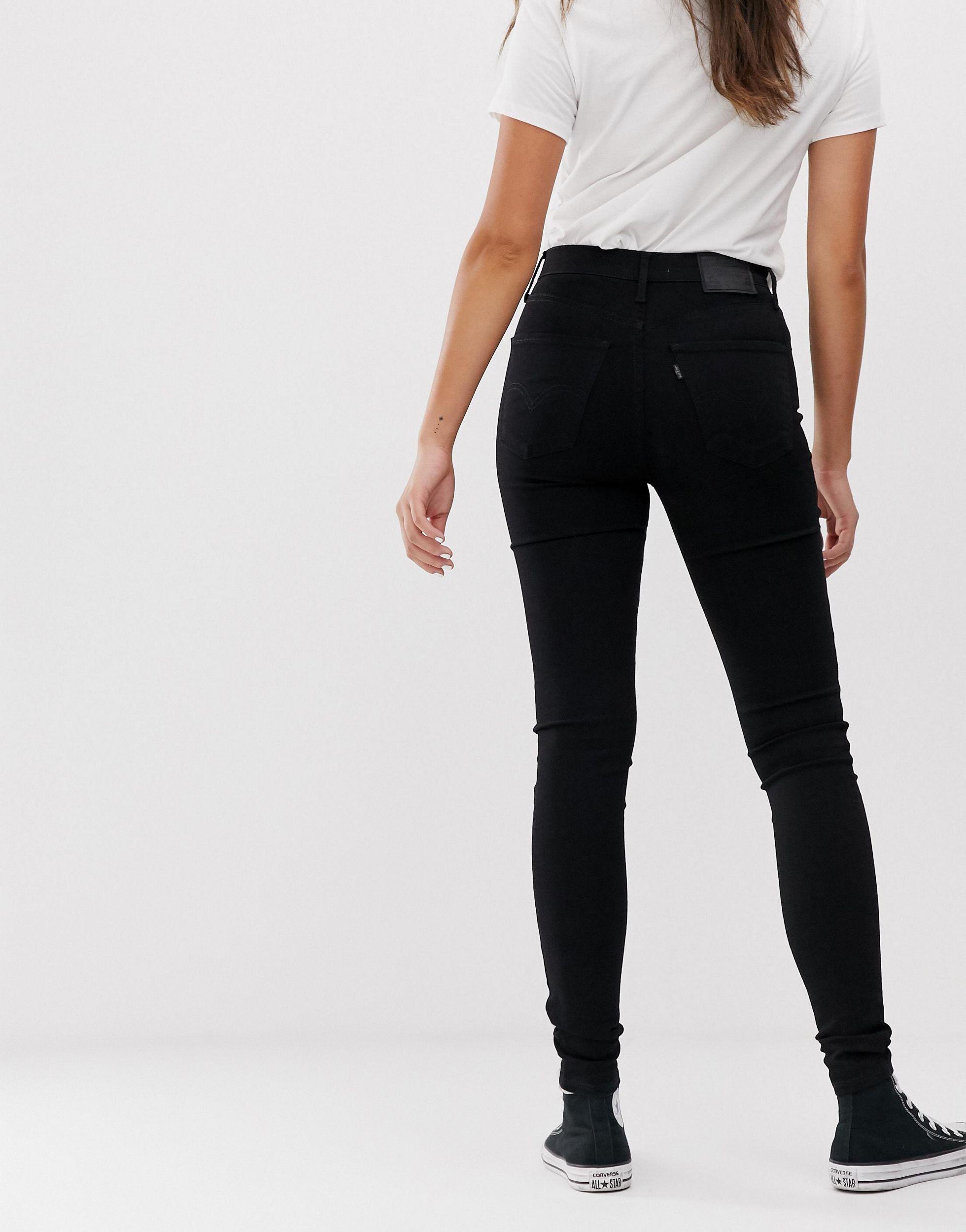 Levi's Denim Mile High Super Skinny Jeans In Black Galaxy - Save 82% | Lyst