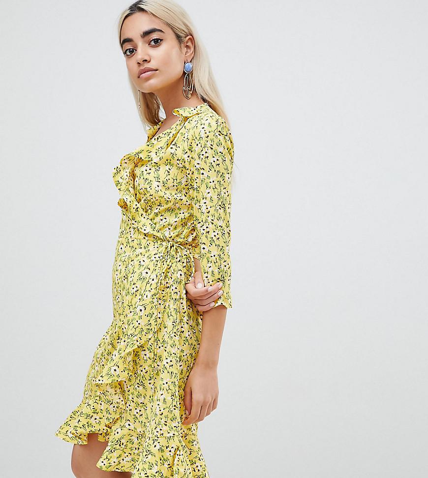 vero moda floral wrap dress