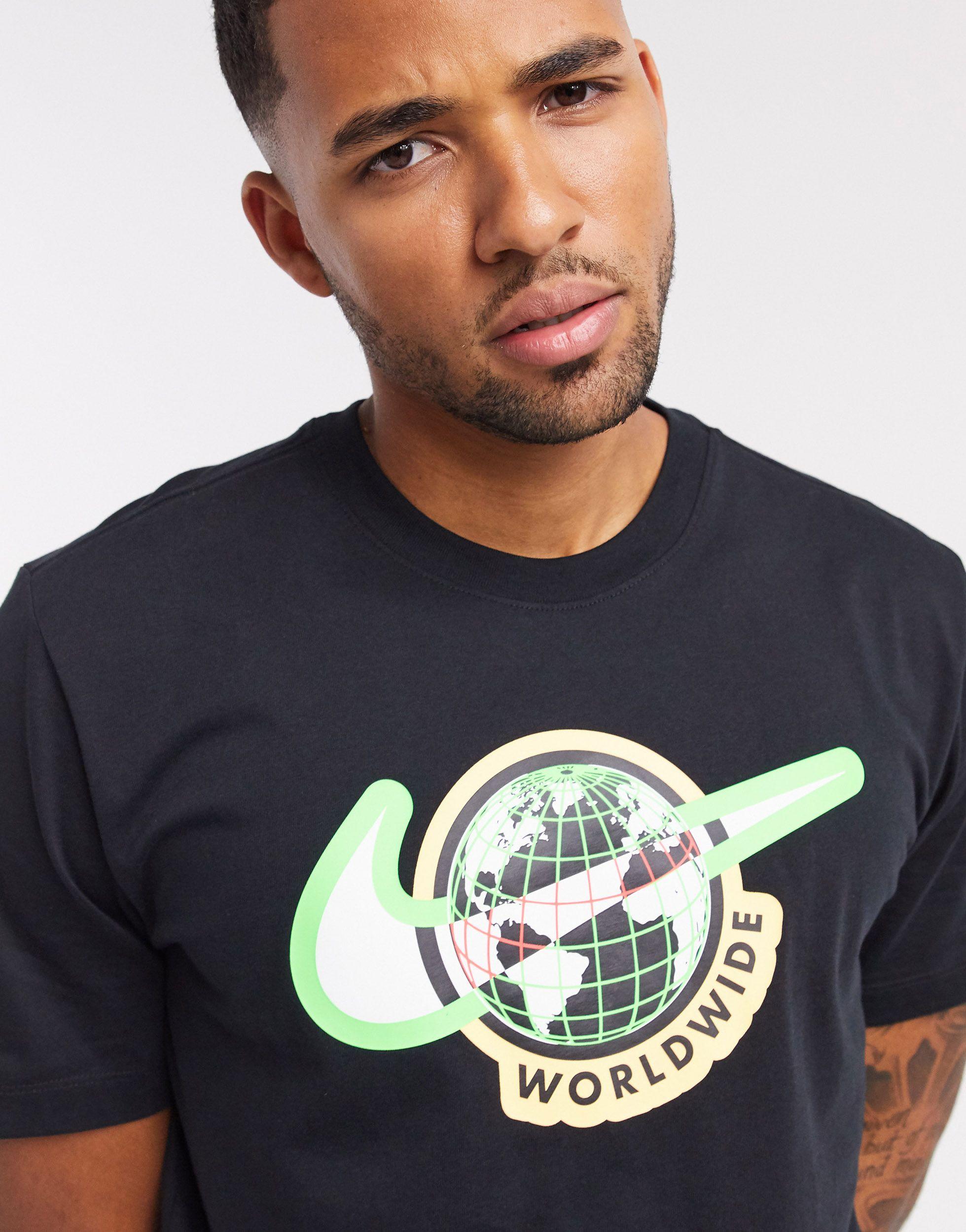 Nike Worldwide Pack Logo T-shirt in Black for Men | Lyst