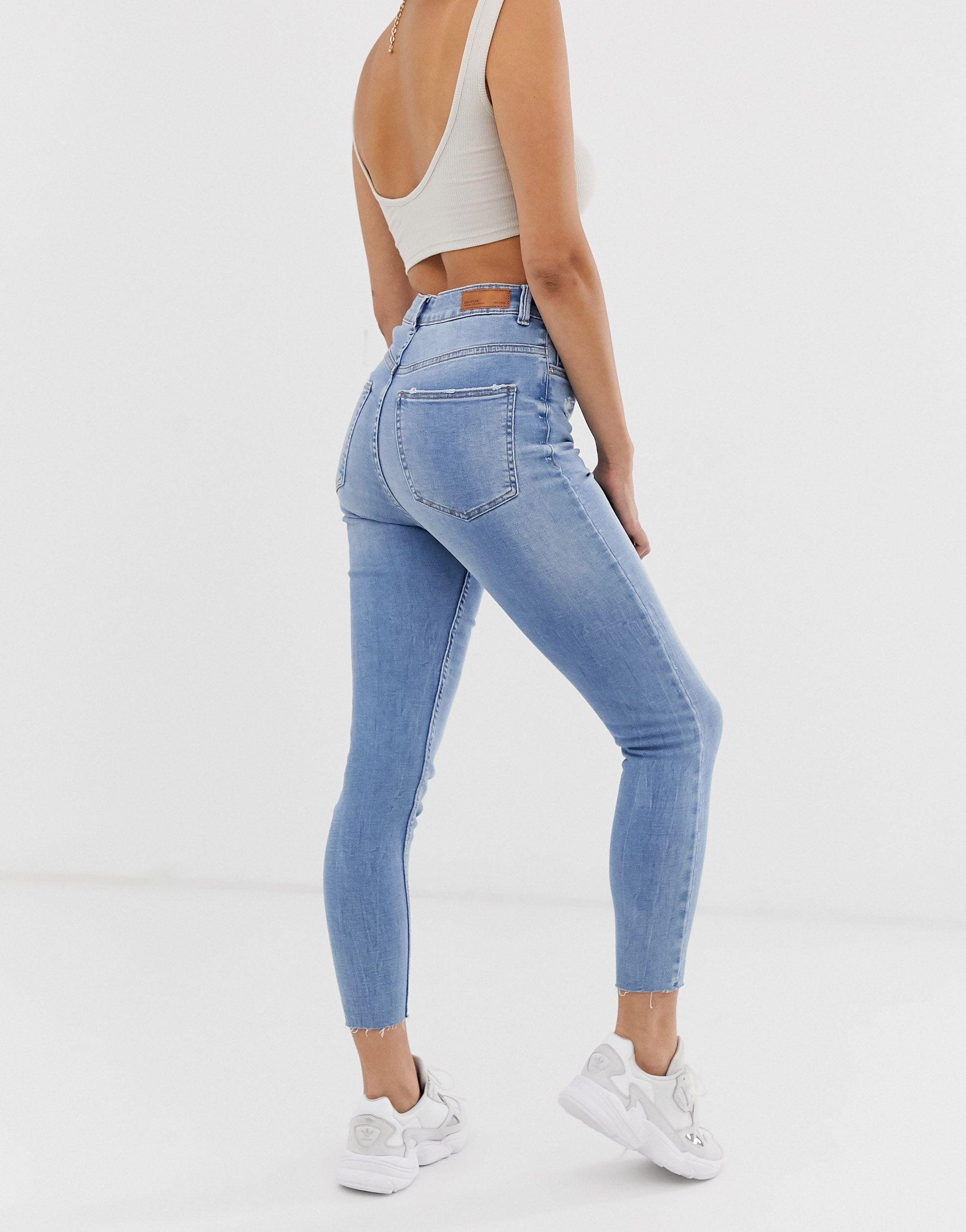 bershka jeans skinny high rise