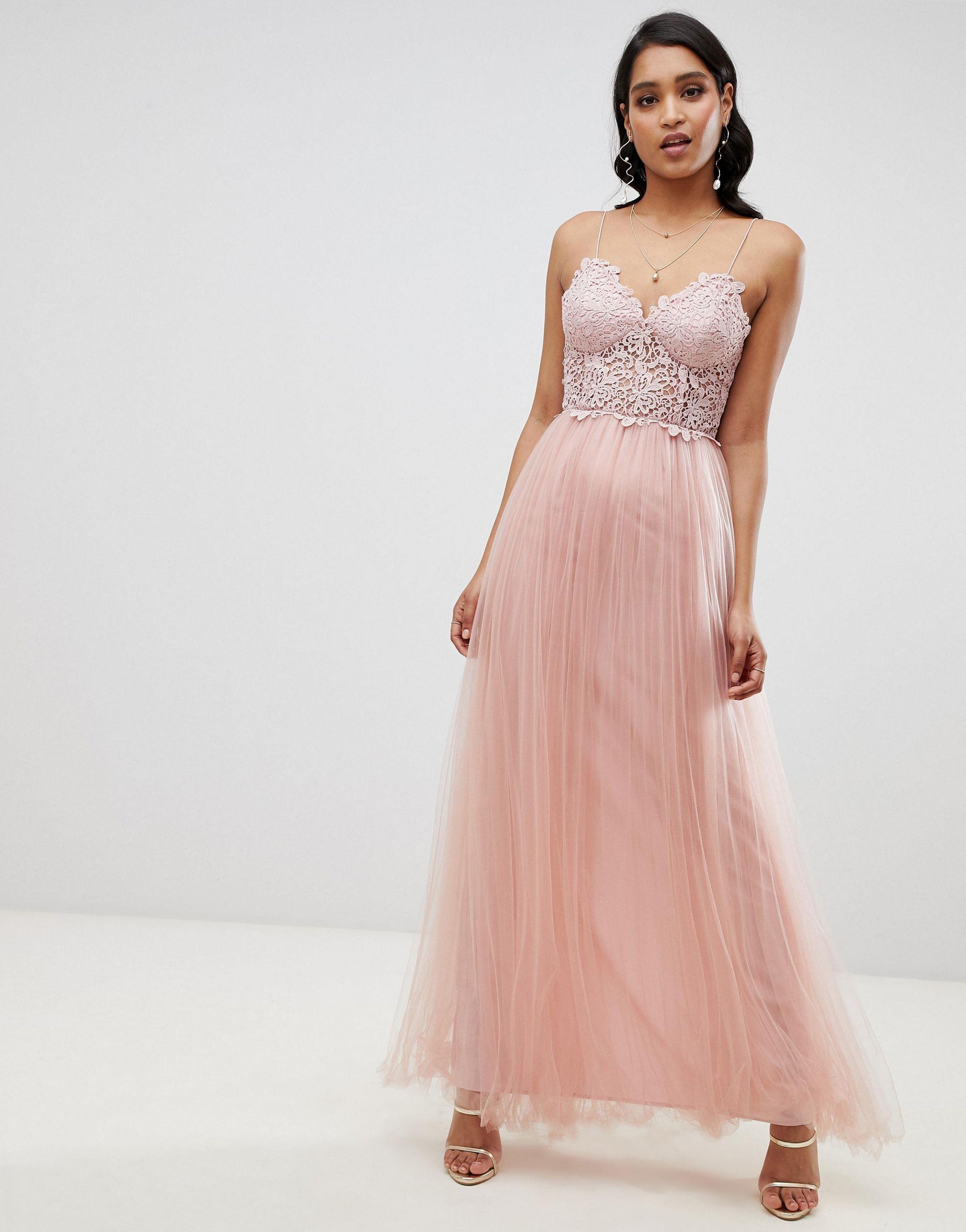 pink tulle dress asos