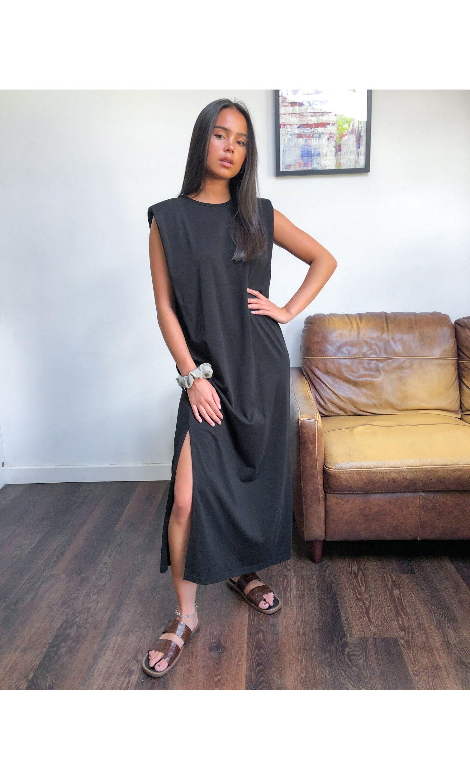 Weekday Kai Cotton Jersey Dress With 