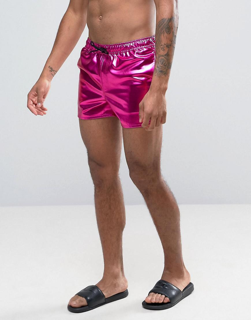 ASOS Swim Shorts in Pink for Men | Lyst