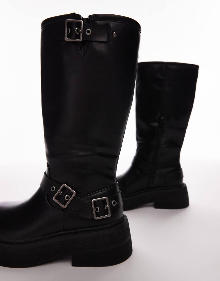 Buckle boots topshop deals