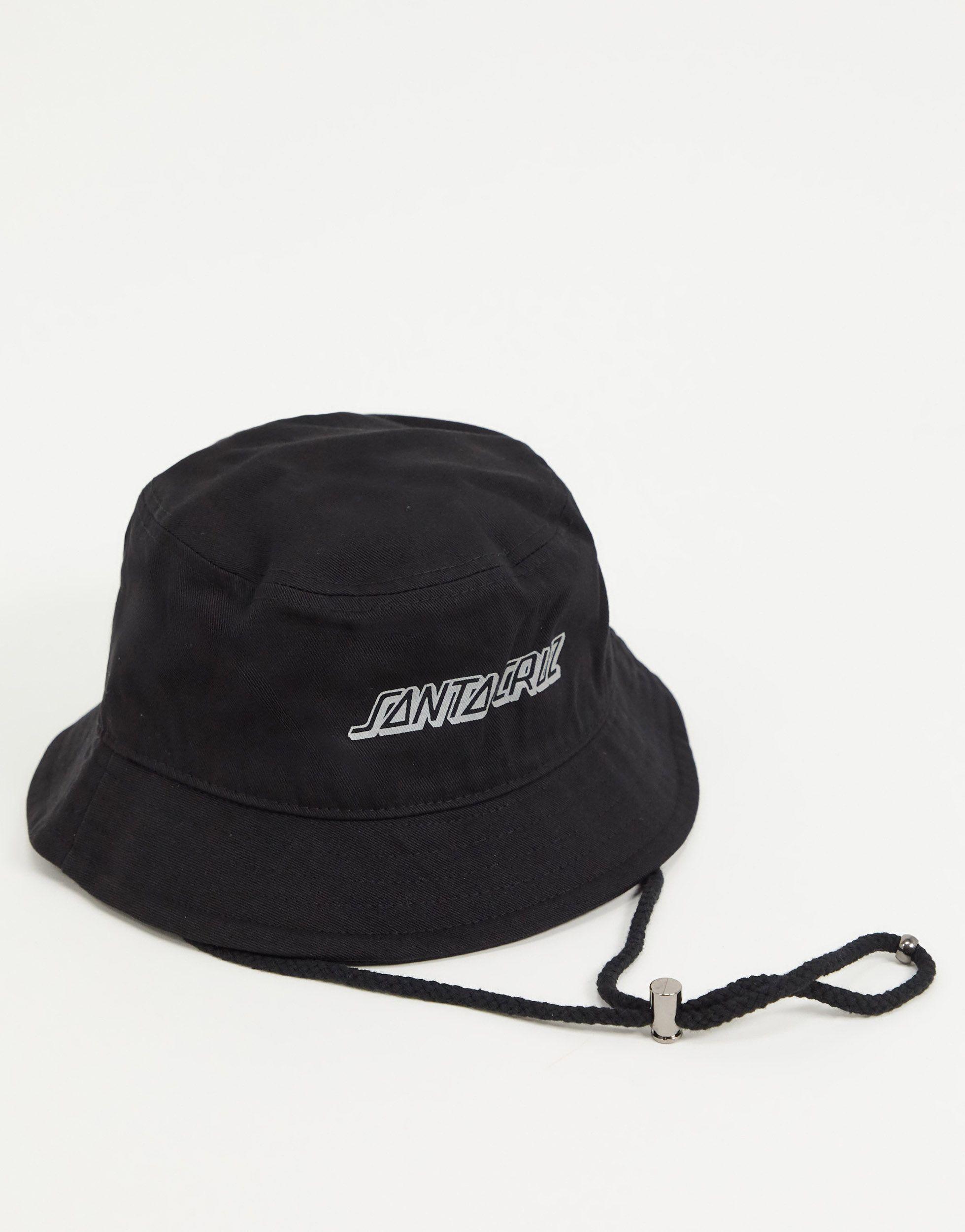 Cappello da pescatore nero con striscia catarifrangente di Santa Cruz in  Nero | Lyst