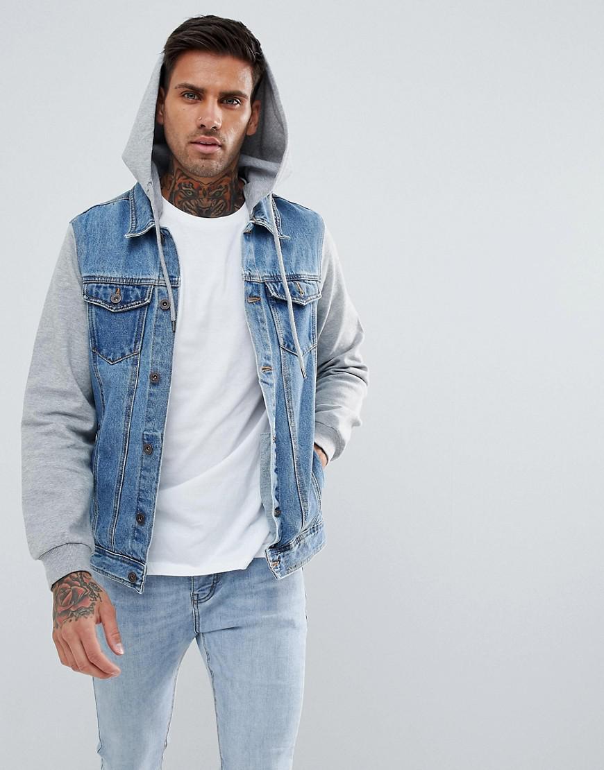 jean jacket with jersey