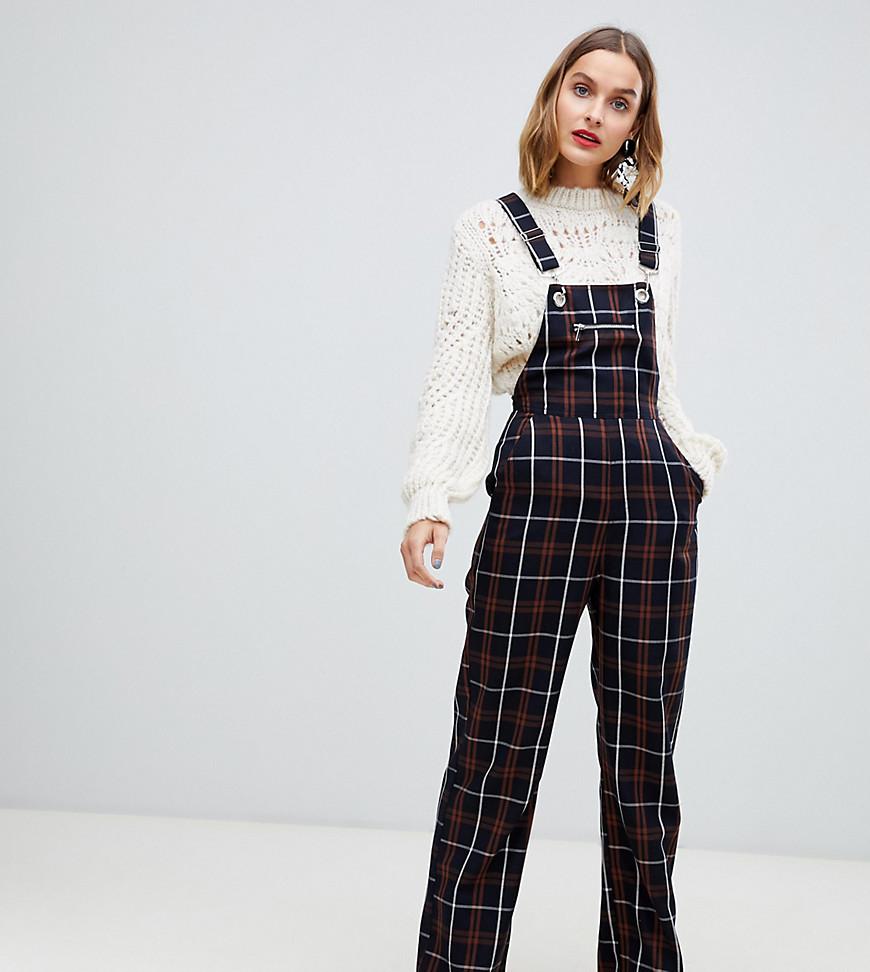 Stradivarius Check Dungarees | Lyst