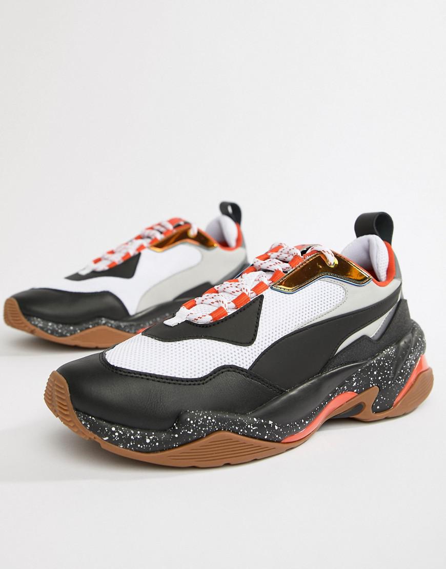 puma thunder electric white blue silver