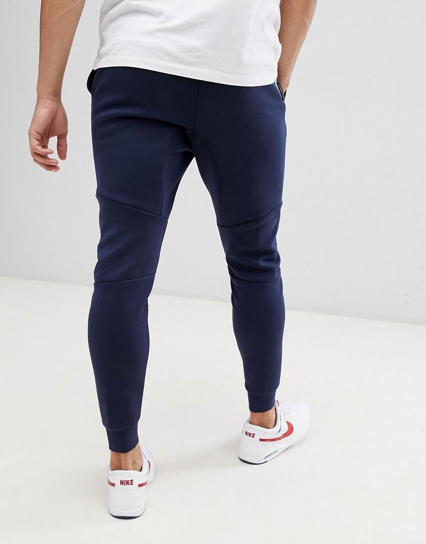 Nike Tech - Fleece joggingbroek In Marineblauw 805162-455 in het Blauw voor  heren - Lyst