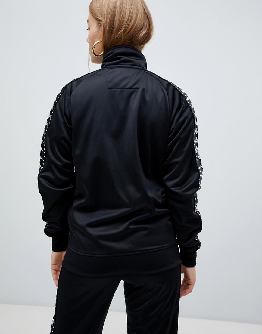 kappa black tracksuit jacket