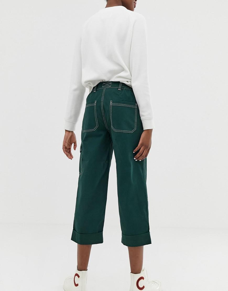 ASOS Denim Straight Leg Combat Pants 
