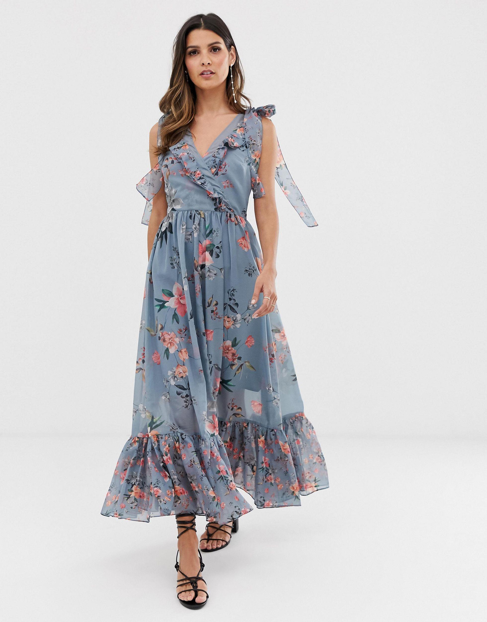 french connection floral midi dress