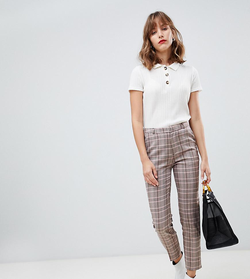 Pantaloni multicolore a quadriStradivarius in Denim di colore Nero | Lyst