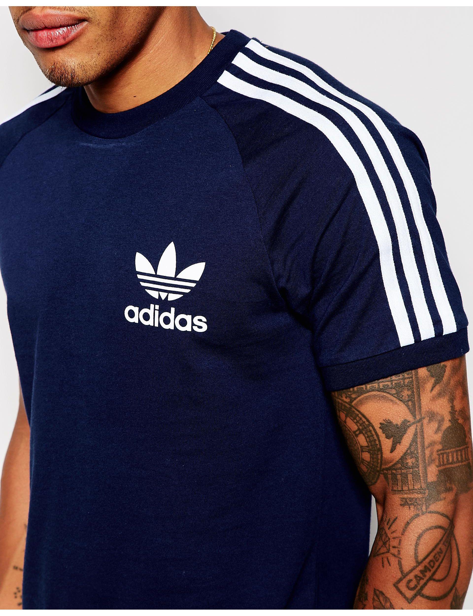 adidas navy california t shirt