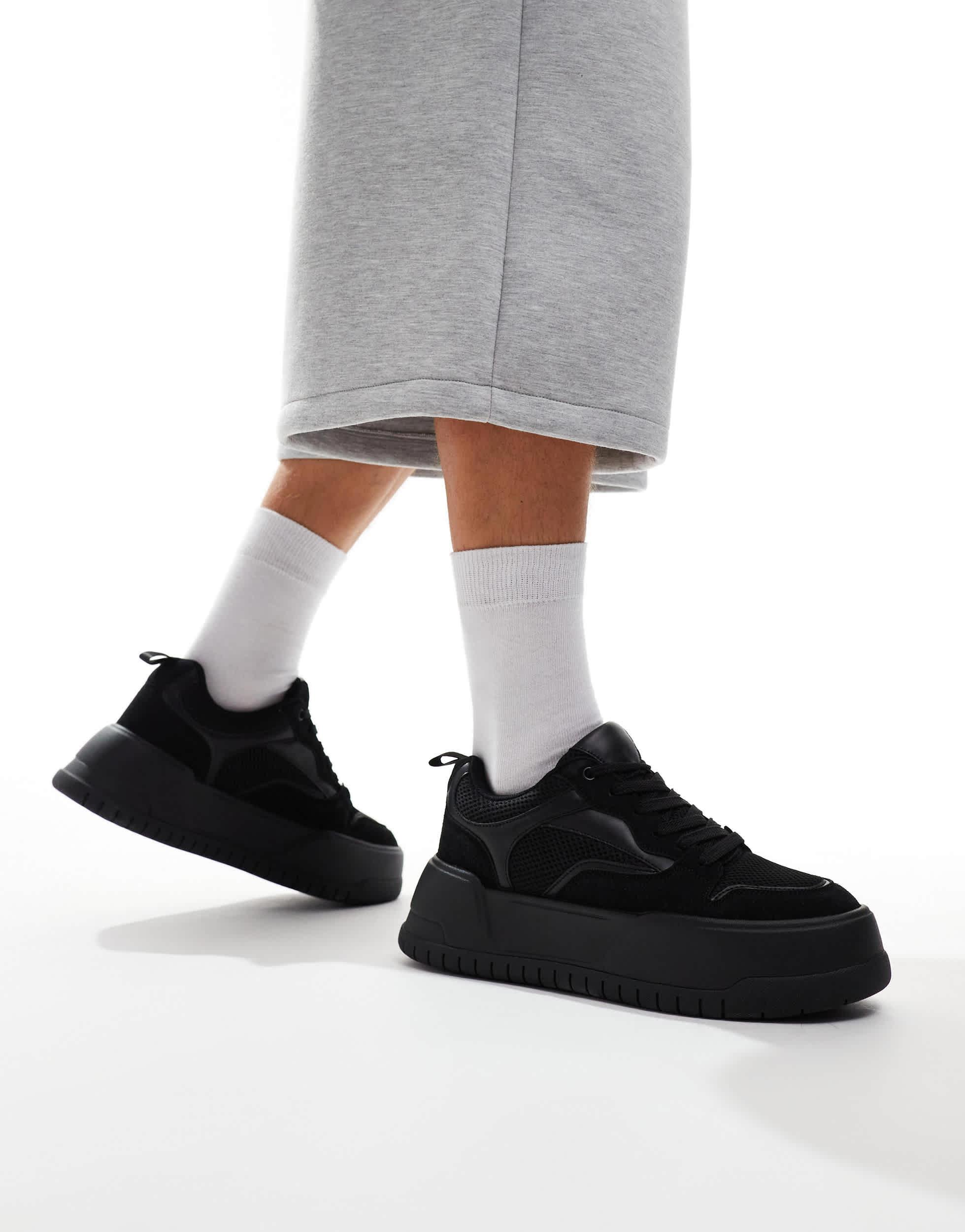 ASOS Chunky Trainers in Black for Men Lyst Canada