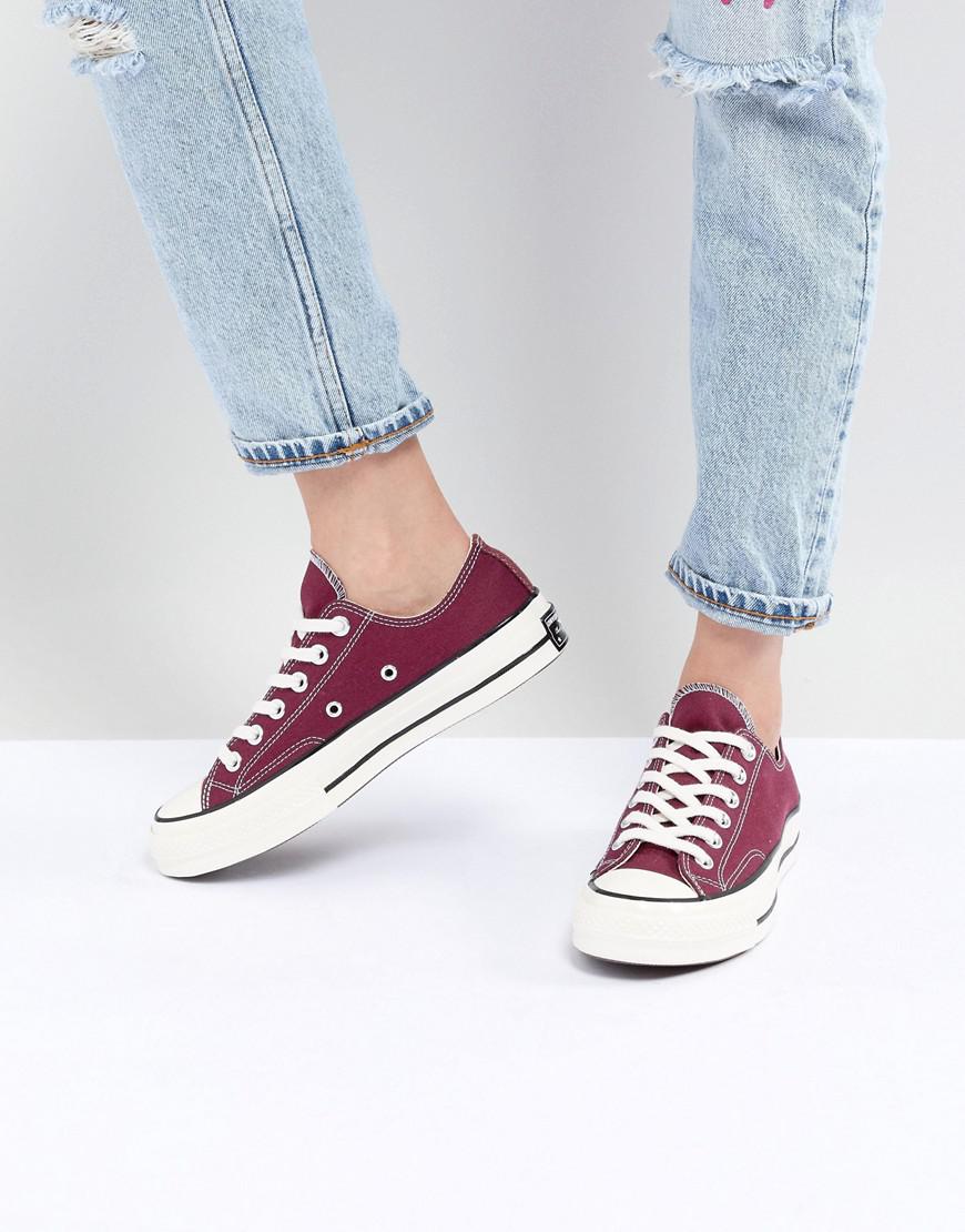 burgundy red converse