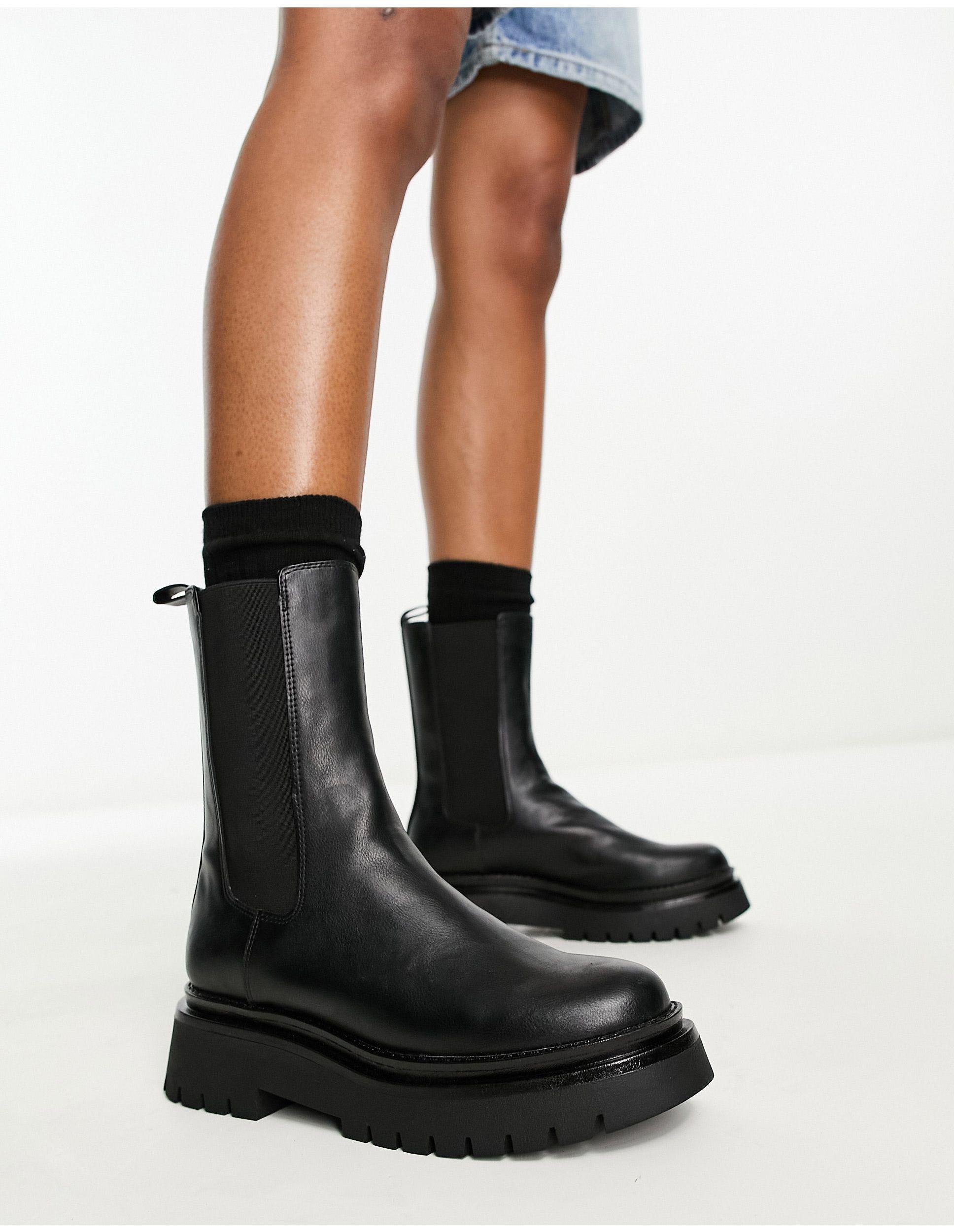 Bottes chunky Stradivarius en coloris Noir | Lyst