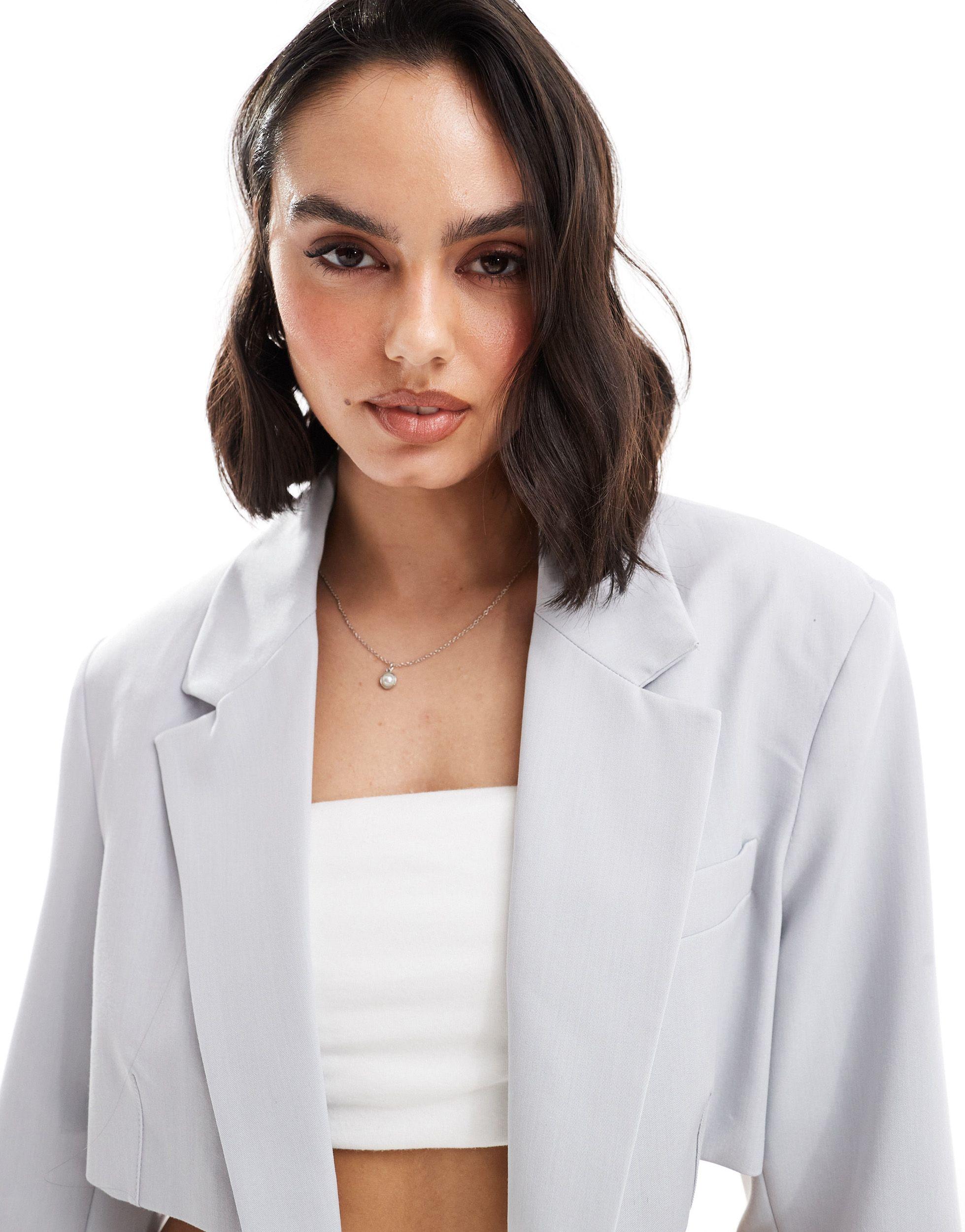 Bershka white blazer 2025