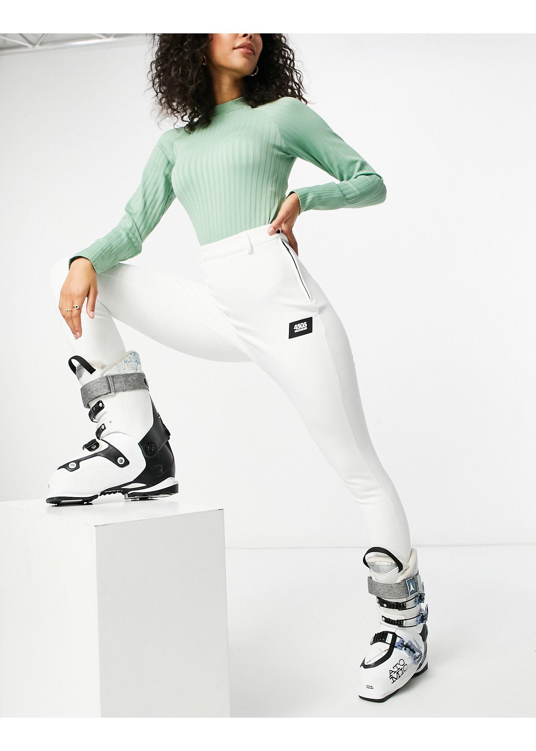 ASOS 4505 Tall Ski Skinny Ski Pants With Stirrup in White | Lyst