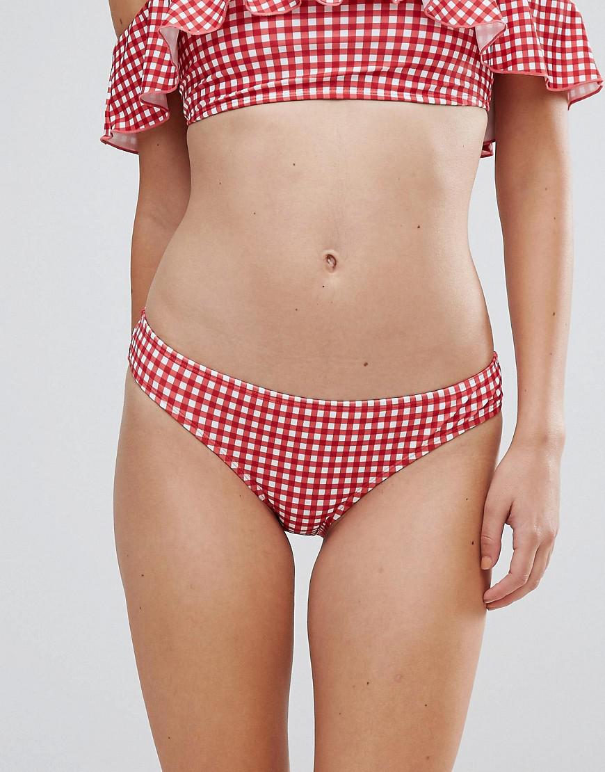 warehouse gingham swimsuit