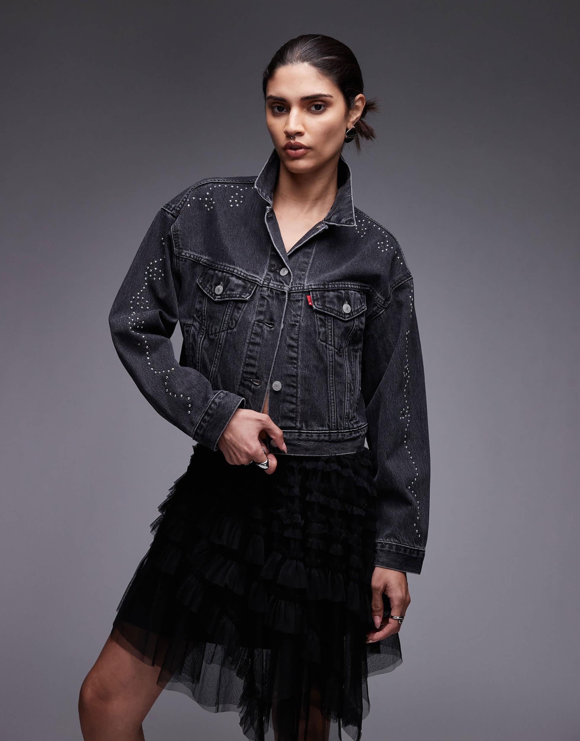 Jean Clair Veste En Jean Noir DÃ©lavÃ© Femme Veste En Jean Femme