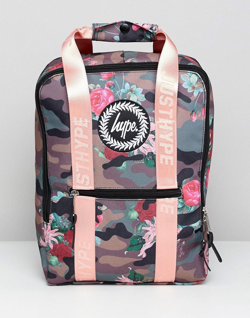 Hype Camo Pink Floral Boxy Backpack - Lyst
