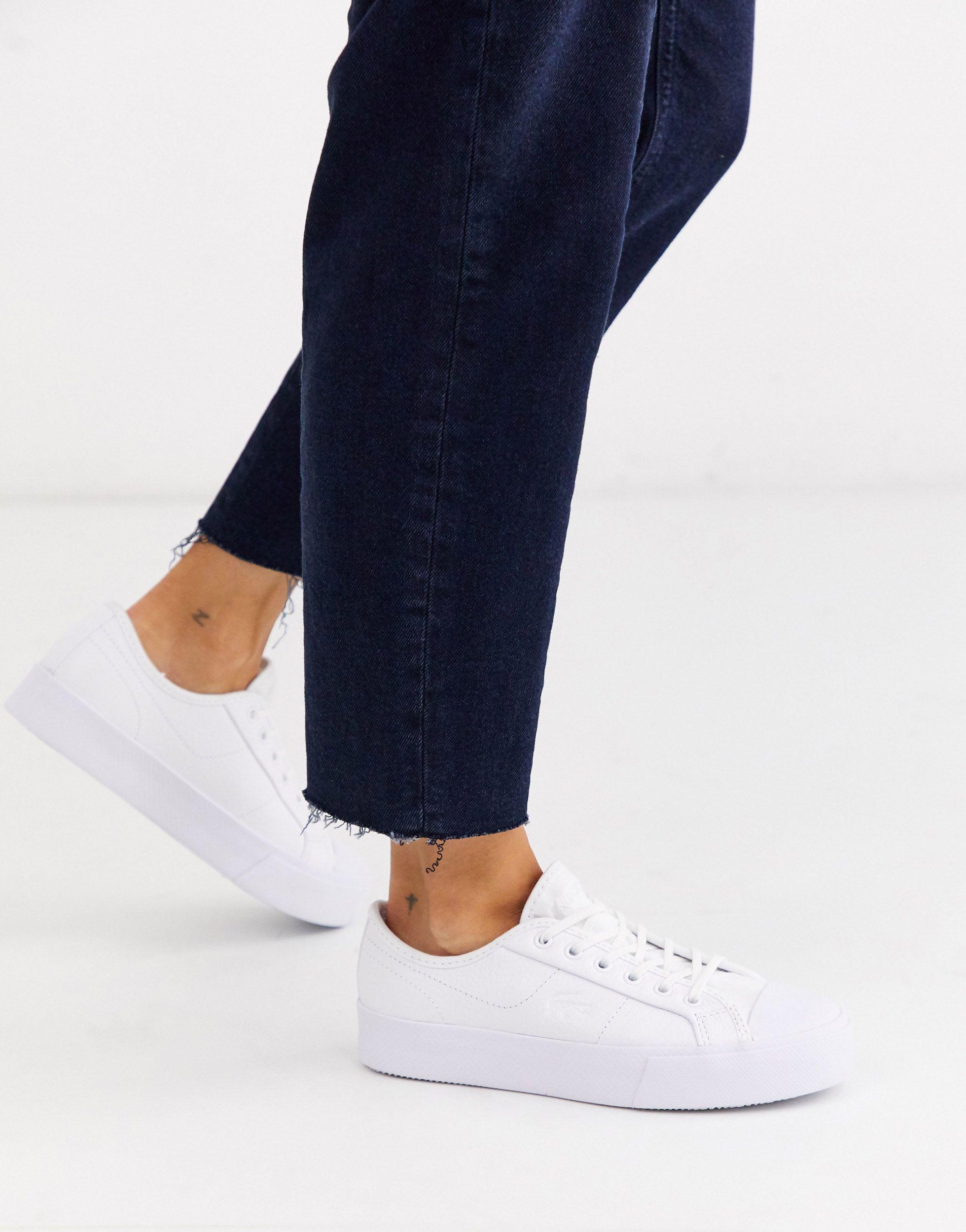 Zapatillas con plataforma plana en blanco Ziane Grand Lacoste de color  Blanco | Lyst