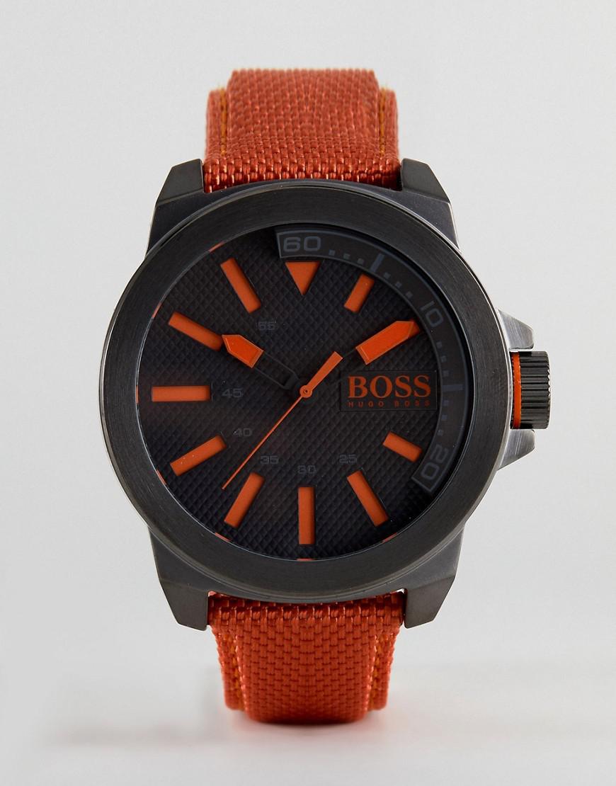 verhouding Protestant hebben BOSS Orange By Hugo Boss New York Watch With Orange Strap for Men | Lyst