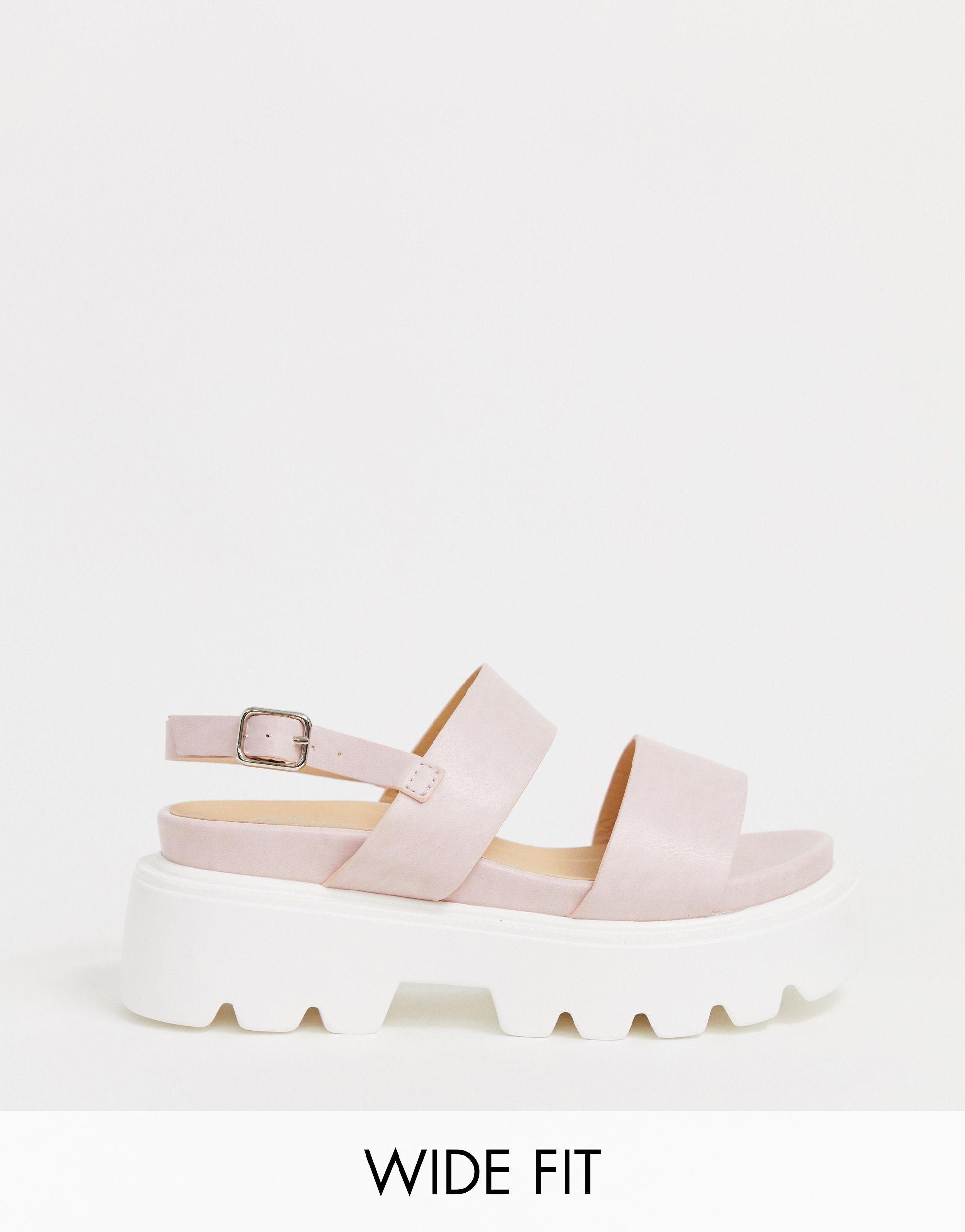 wide fit chunky sandals