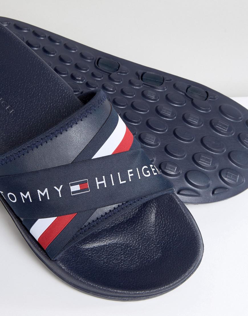 tommy hilfiger sliders grey