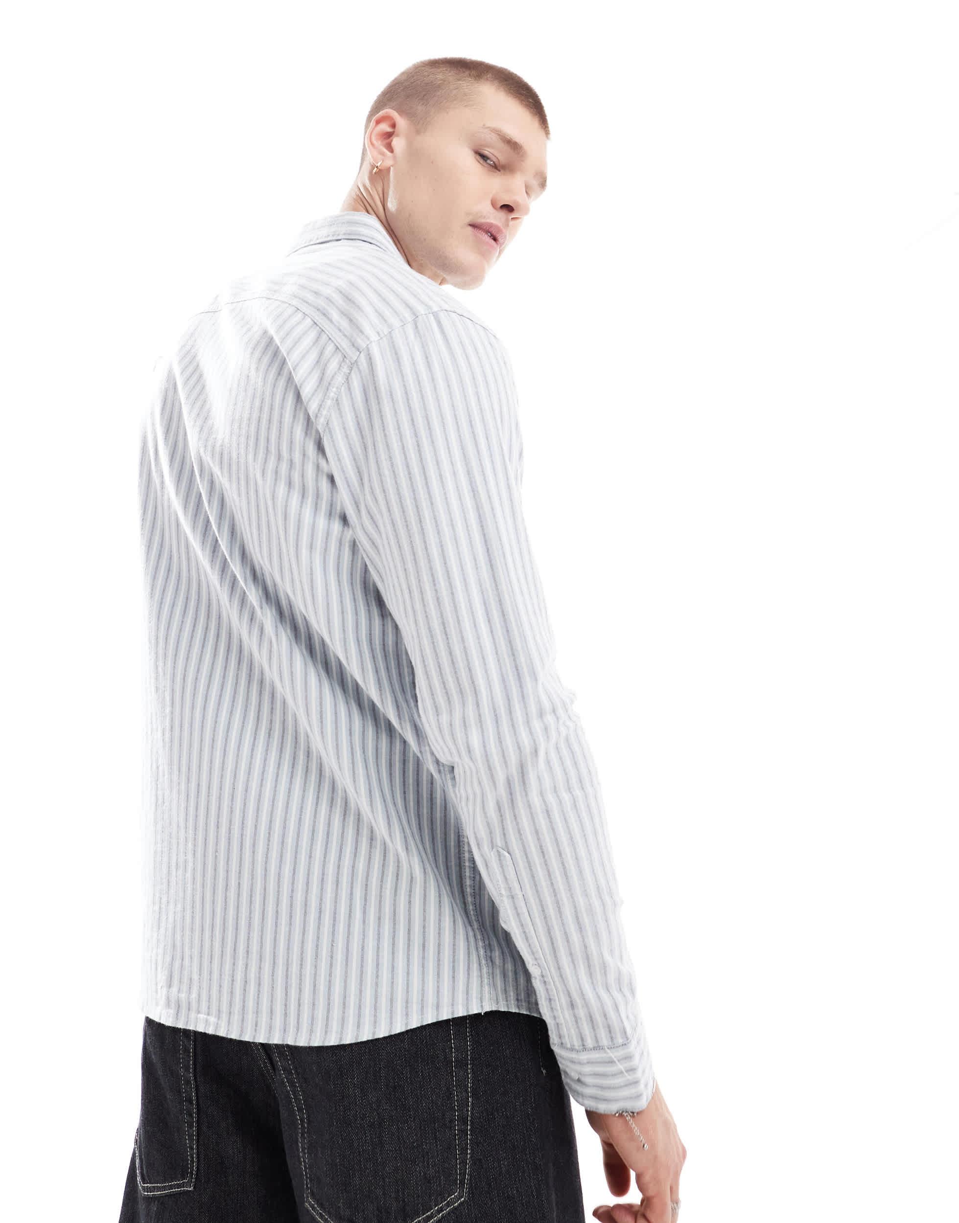 Hollister Core Stripe Oxford Shirt in White for Men Lyst Australia