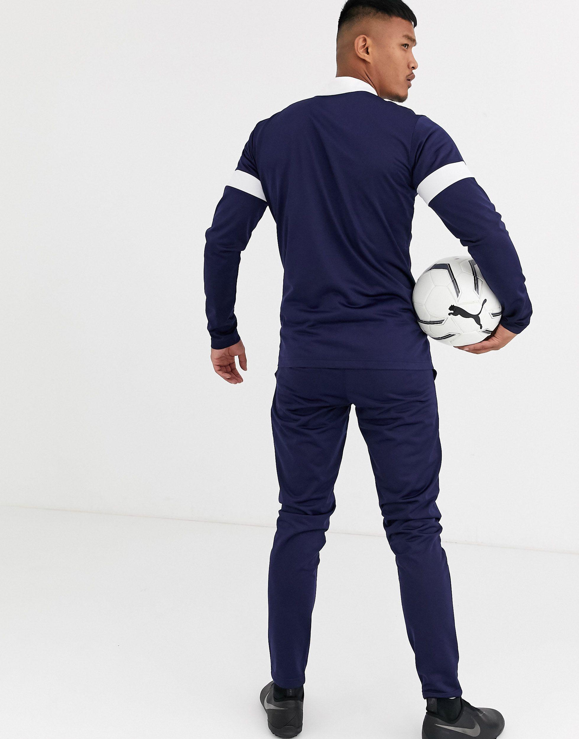 Chándal azul marino con paneles blancos PUMA de Tejido sintético de color  Azul para hombre | Lyst