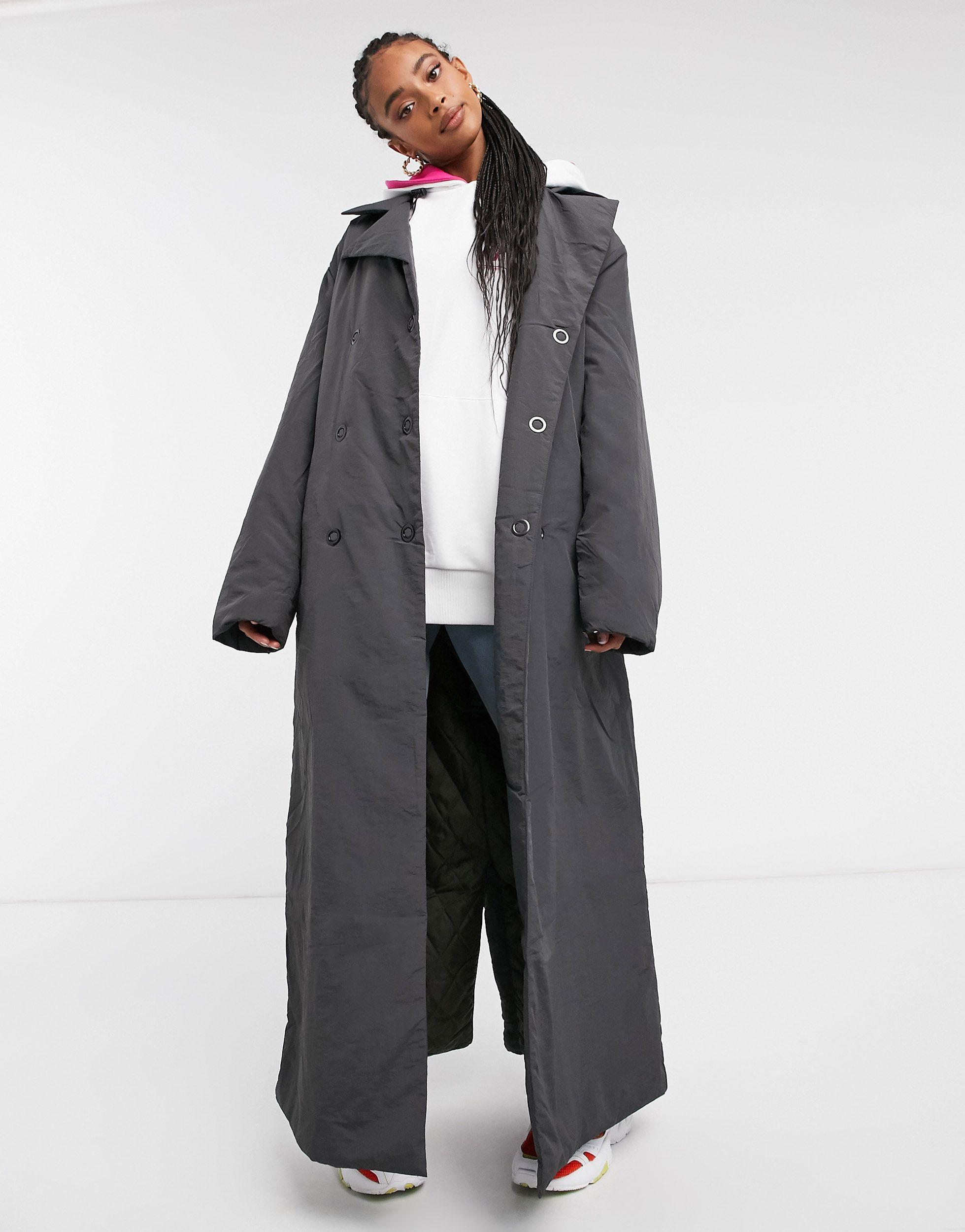 Collusion Wadded Belted Trench - Lyst