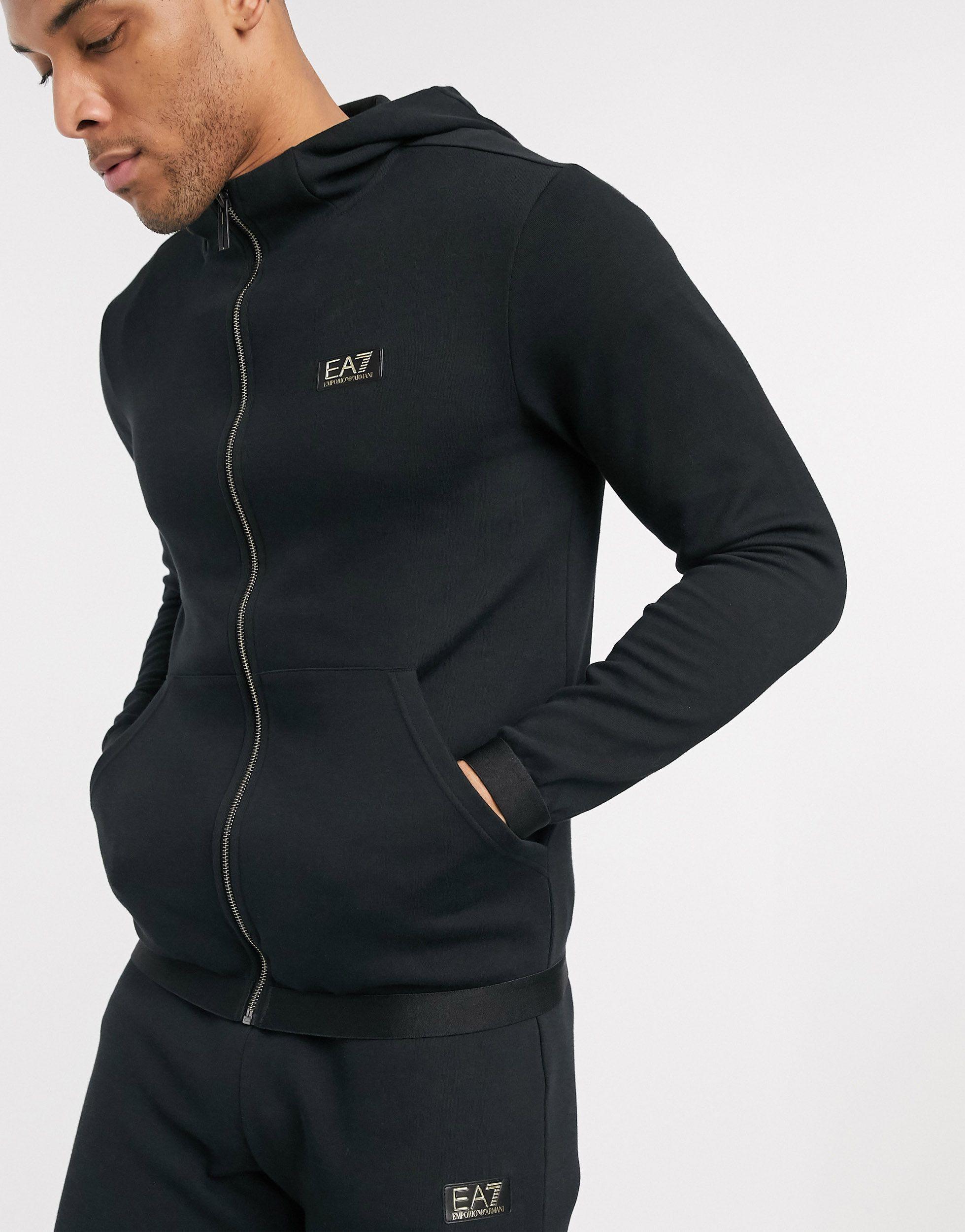 ea7 fleece tracksuit