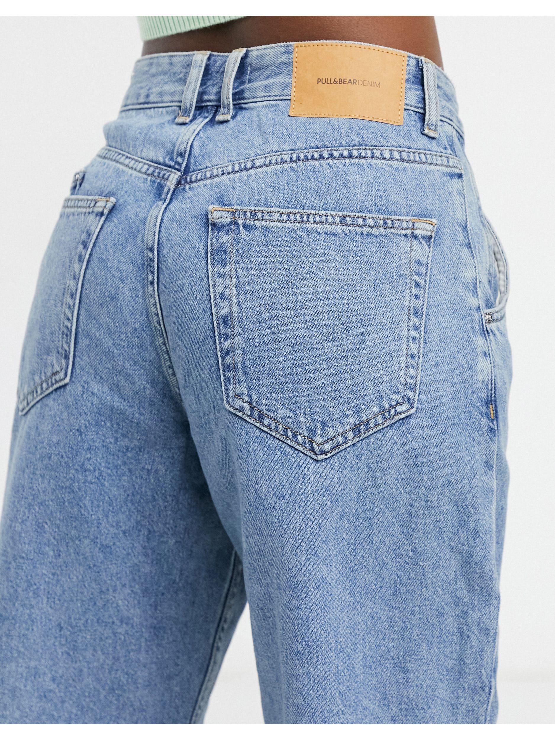 Pull\u0026Bear Slouch Fit Jeans in Blue | Lyst