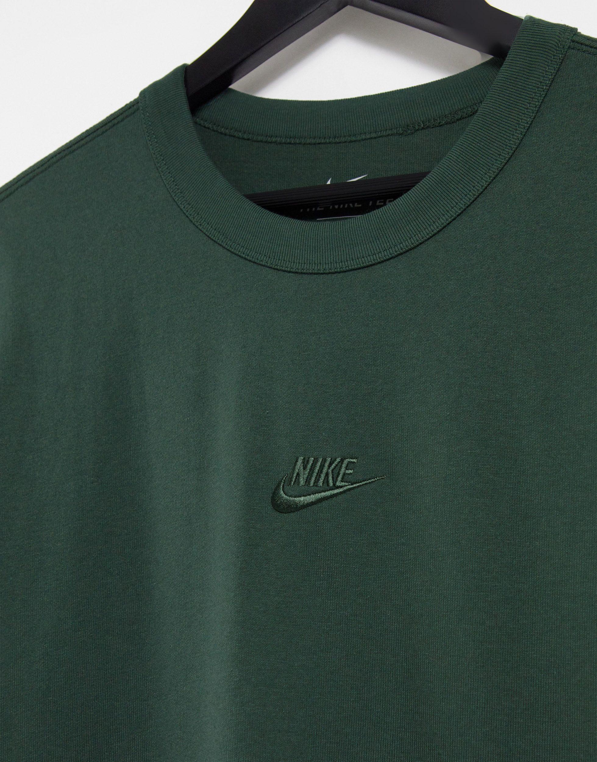 Nike Premium Essentials Oversized T-shirt in Green for | Lyst