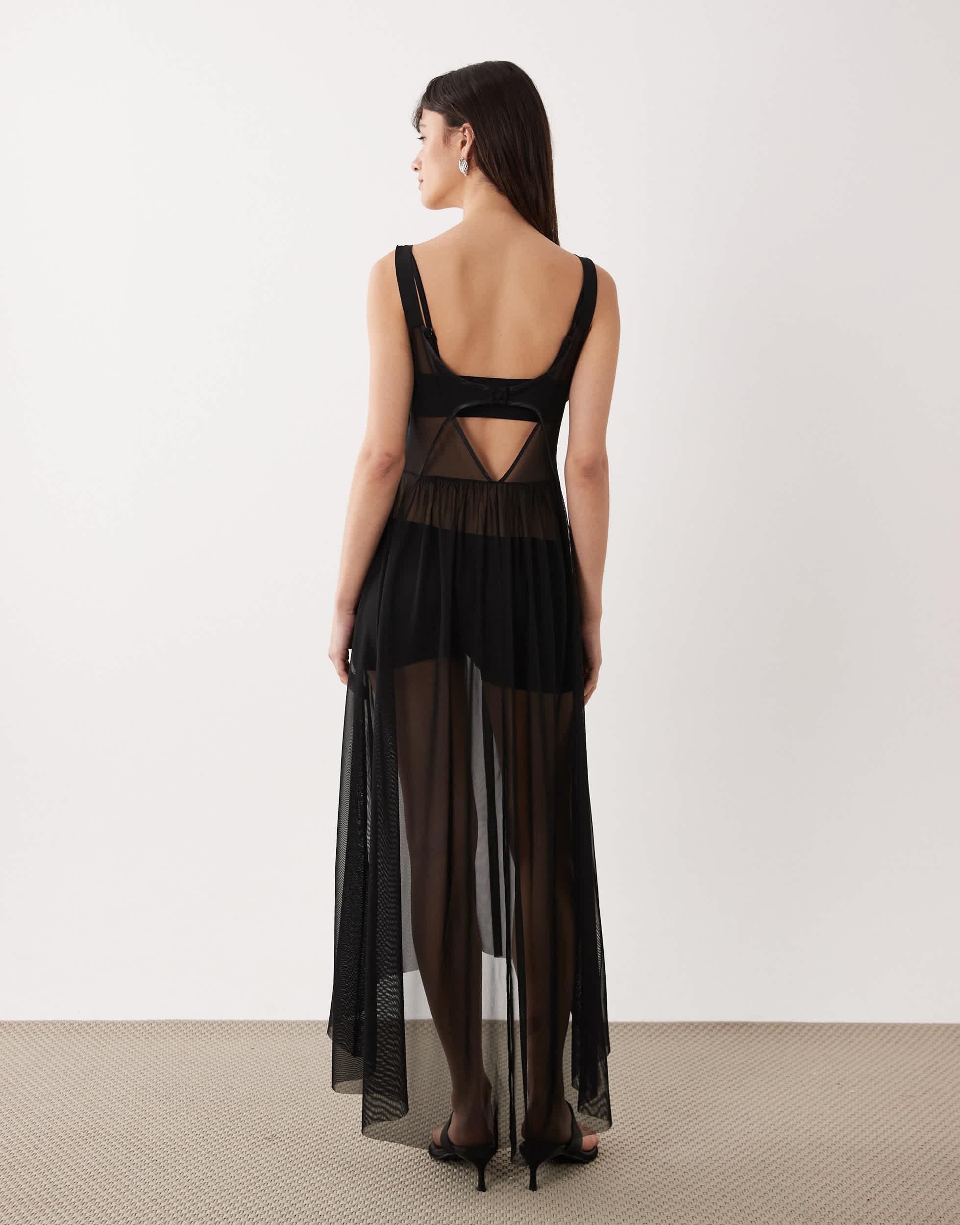 olive mesh dress Light Olive Mesh Overlay Fitted Midi Dress